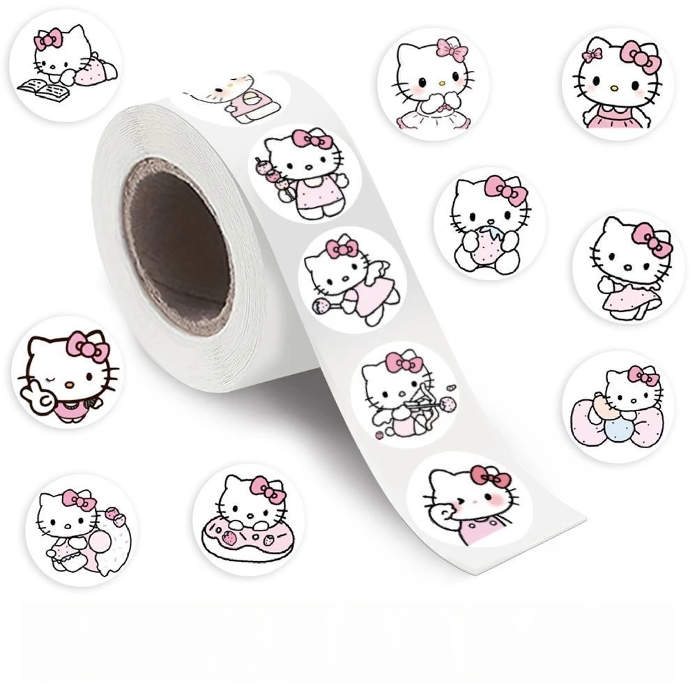 Aufkleber Dekoration 300-500 Stück/Rolle Niedliche Cartoon-Aufkleber Wasserdichte Aufkleber für DIY Scrapbooking, Umschlagversiegelung – Detail 5