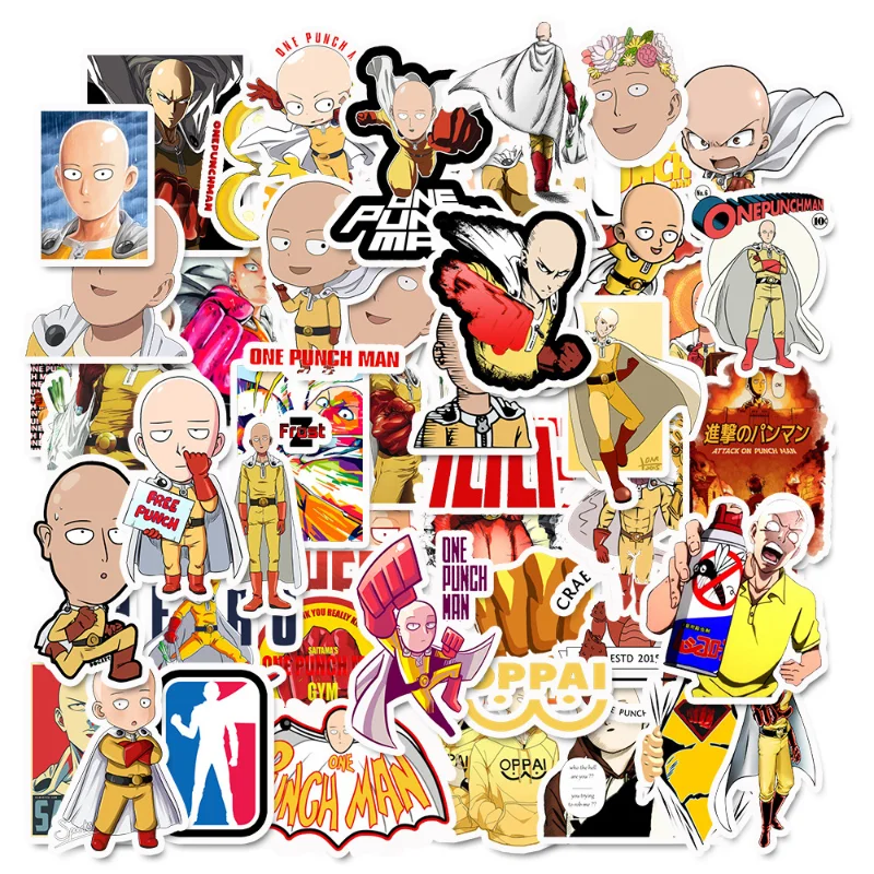49/30/10PCS Saitama Popular Anime Peripheral Stickers Suitcase Computer Guitar Personalized Graffiti Stickers School Supplies