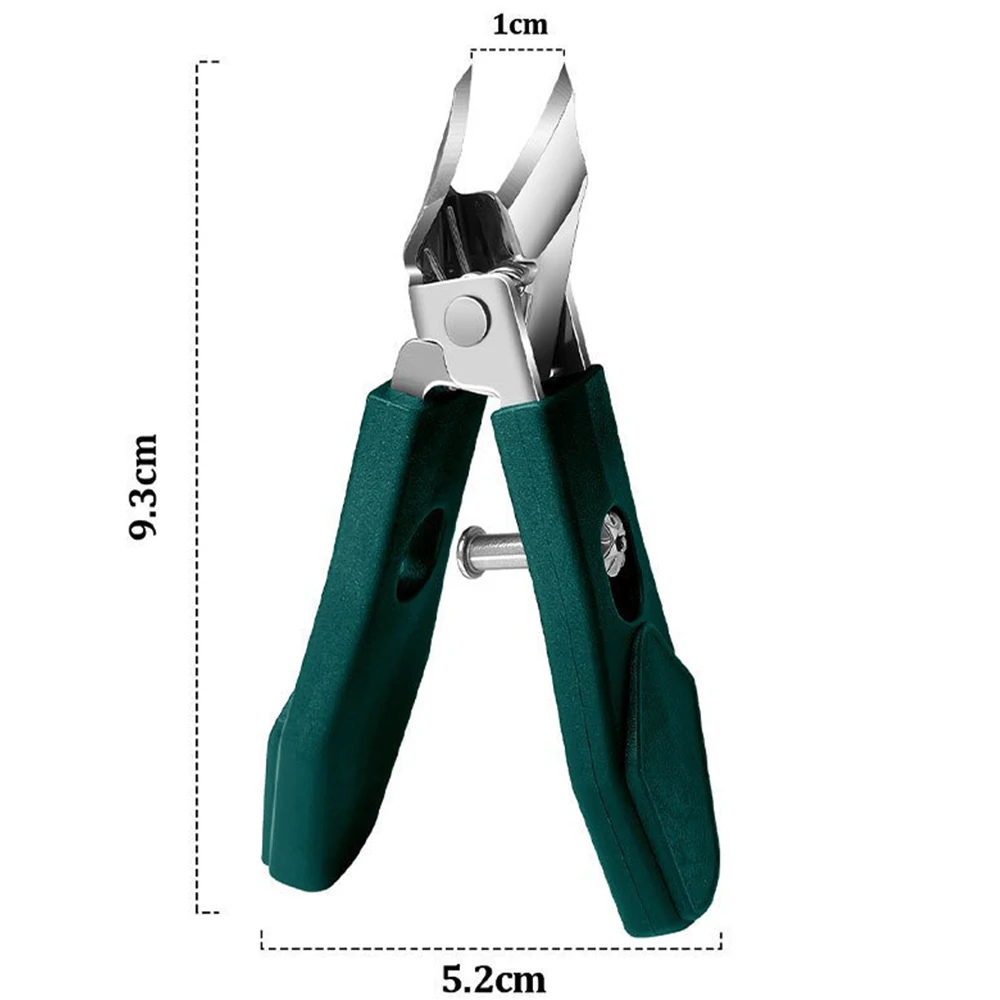 Cortador de unhas curvo de aço inoxidável, cortador de unhas inclinado, removedor de cutícula, aparador de unhas inclinadas, ferramentas de pedicure