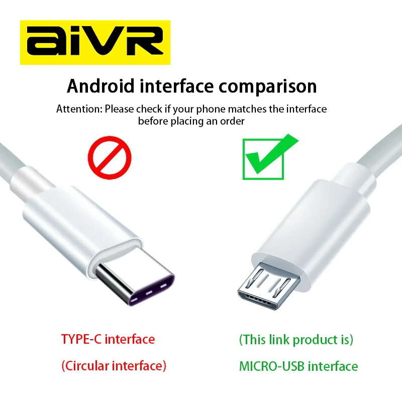 AIVR Micro USB Cable Fast Charging for Samsung Xiaomi Huawei Realme OPPO Android Mobile Phone USB Data Wire Cord K379