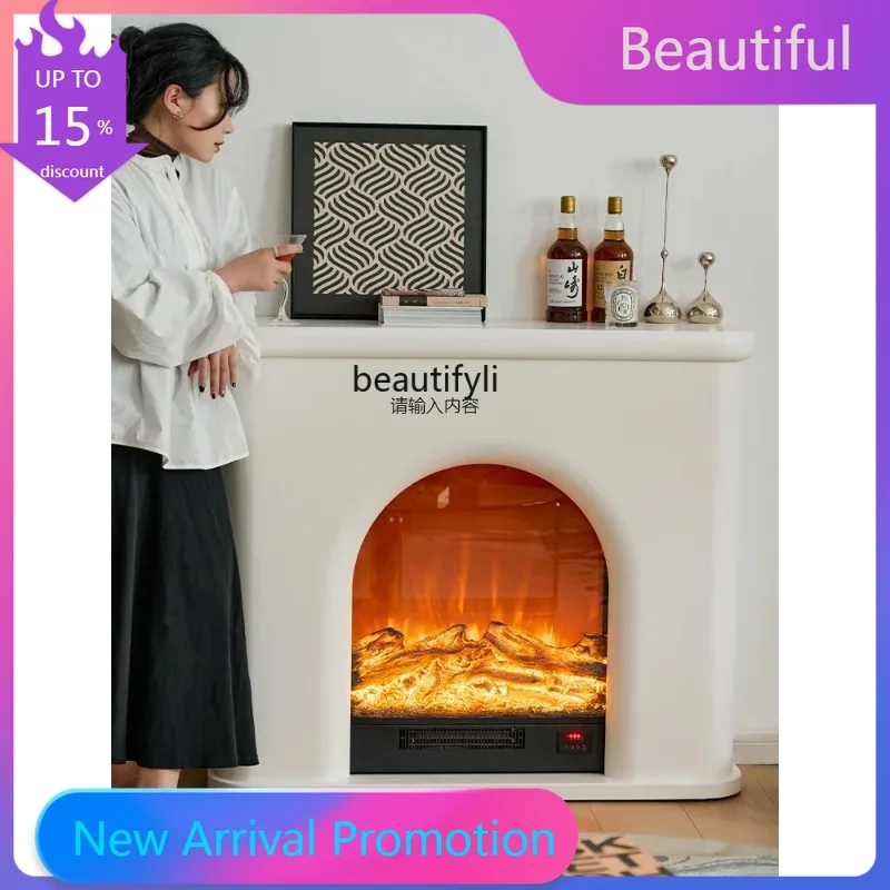 

S132 French fireplace household living room with lamp decoration American electronic flame heater