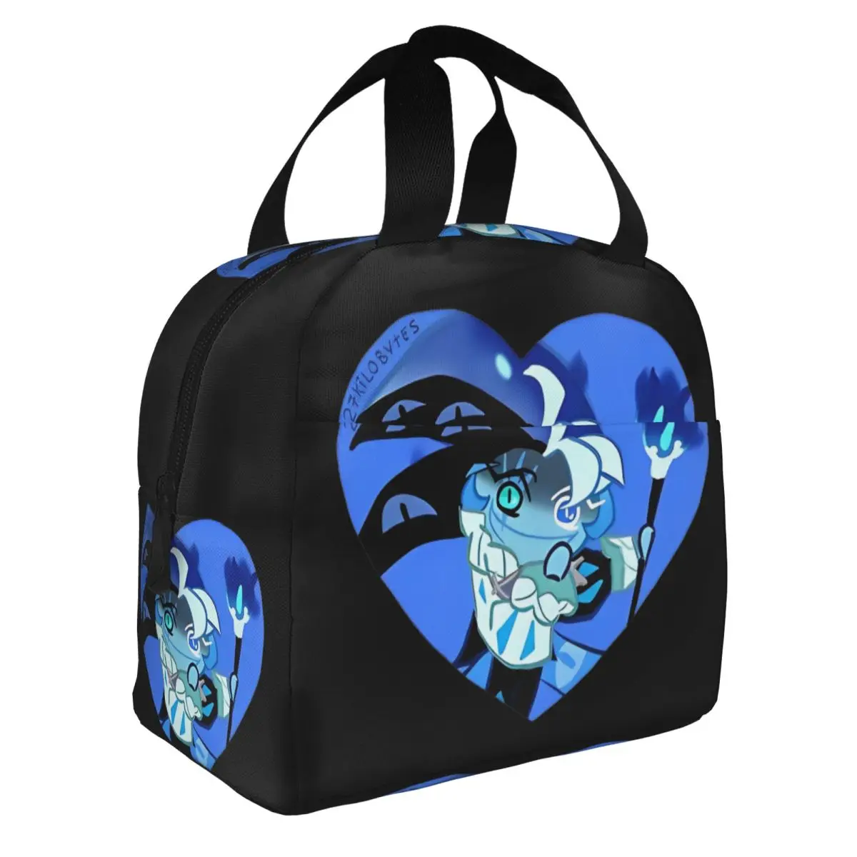 Shadow Milk Cookie Run Kingdom Insulated Lunch Bags Cartoon Anime Meal Container Thermal Bag Tote Lunch Box College Food Bag