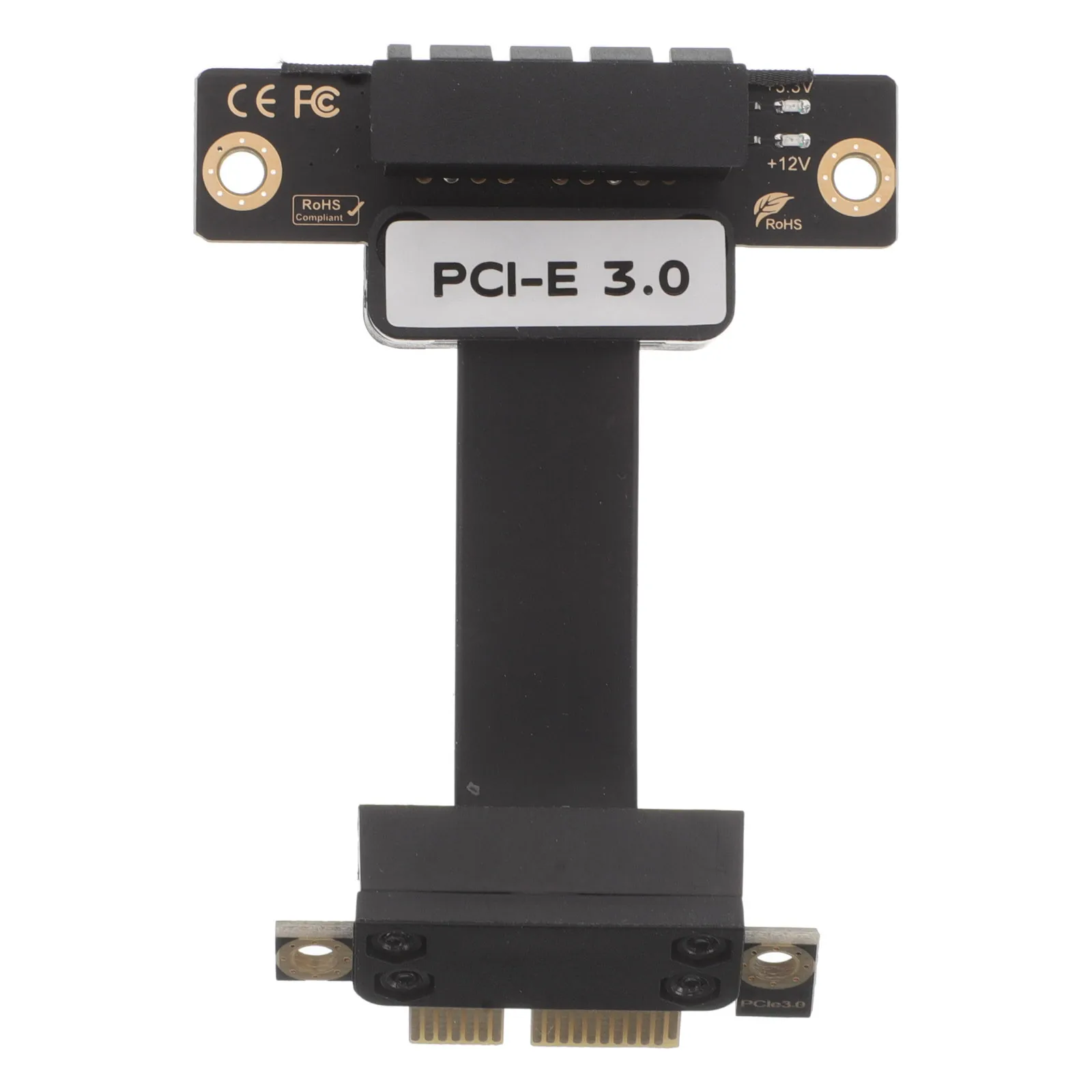 Pci-E 3.0 1x auf 1x Riser-Karte 5 cm flexibles Verlängerungskabel rechtwinkliger Adapter GPU-Riser-Kabel externer GPU-Mining