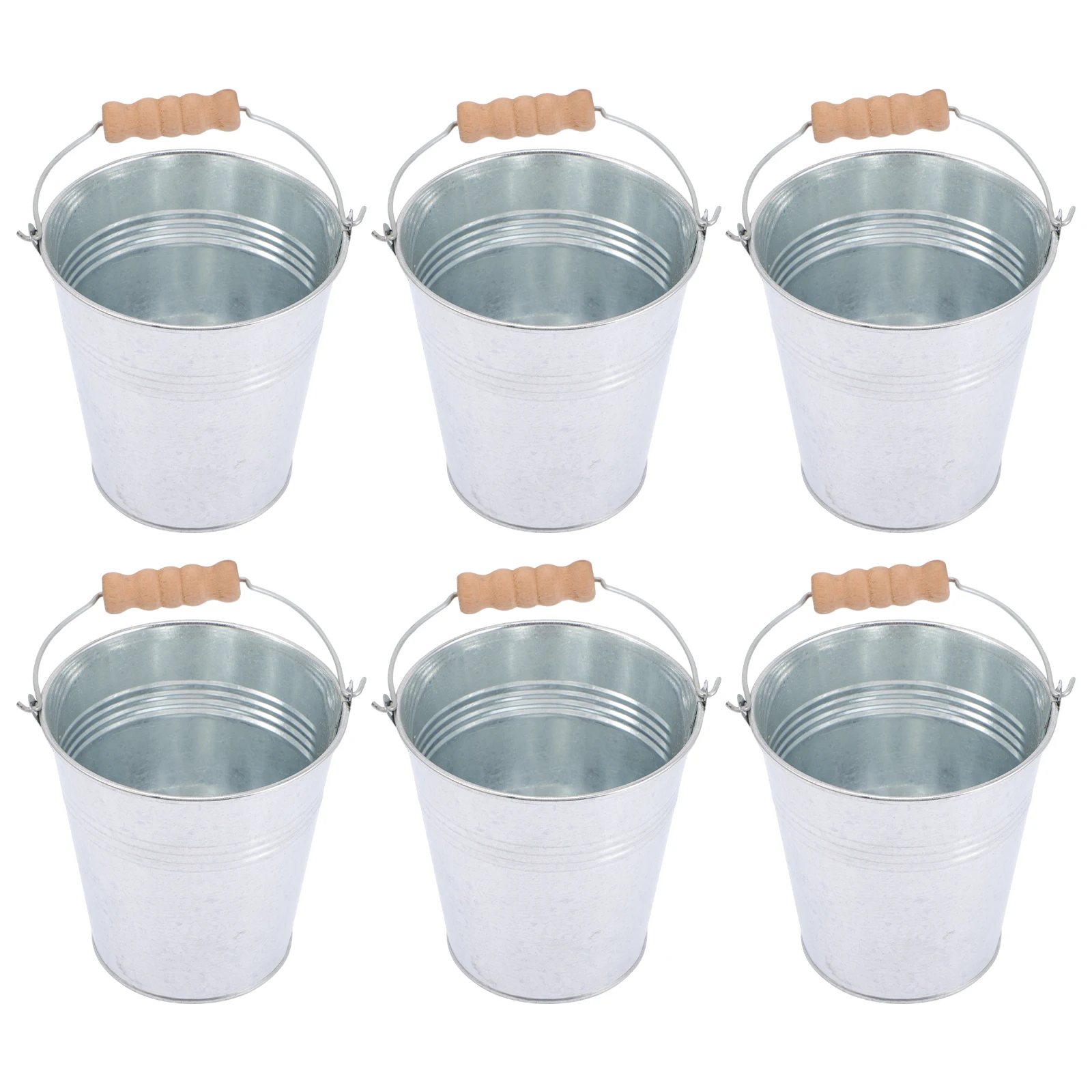 

6 Pcs Ice Bucket French Fries Food Fry Containers Snacks Organizer Holder Round