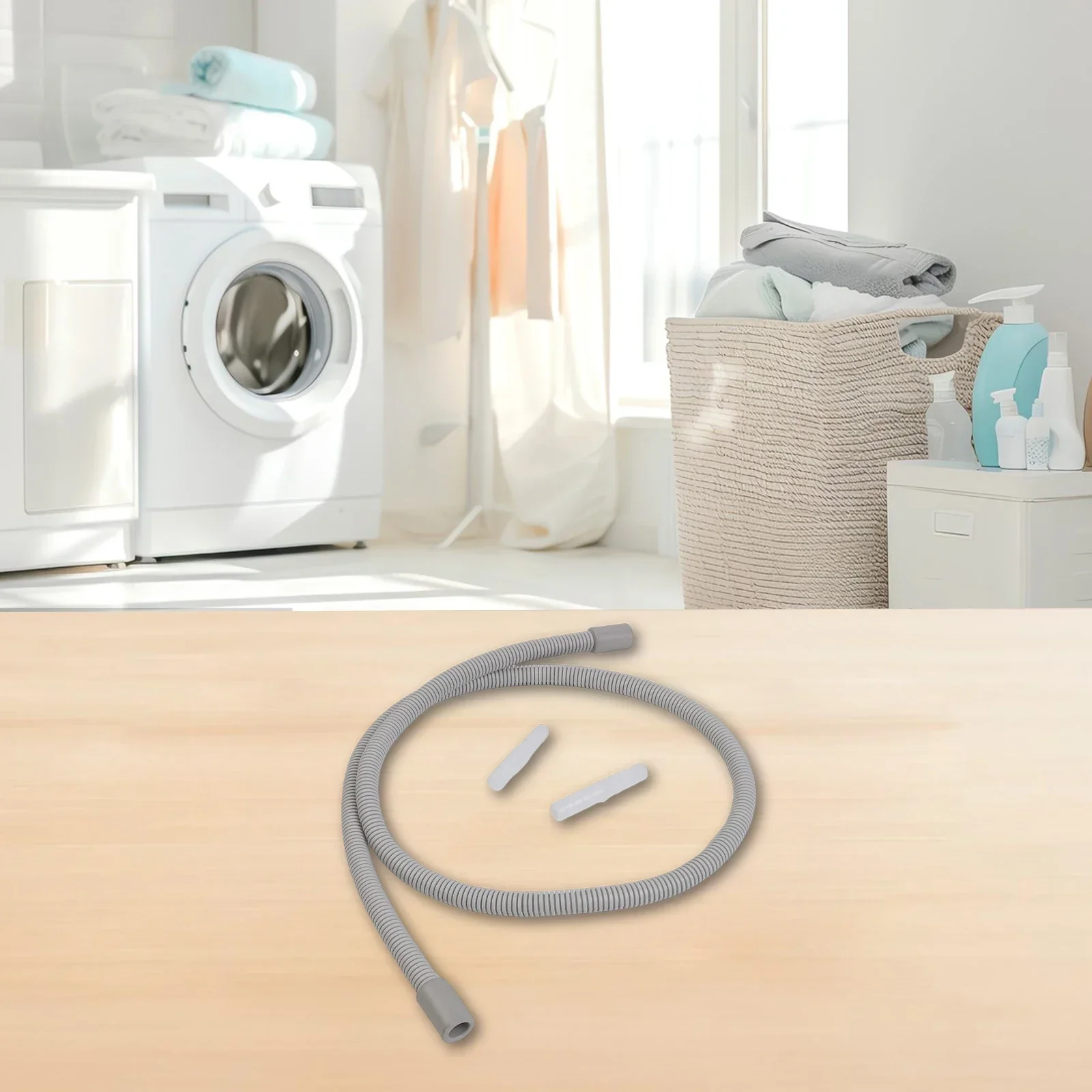 Water Channeling System For Laundry Tubes Washing Machine Accessory 1m Dryer Drainage Solution Versatile Dryer Compatibility