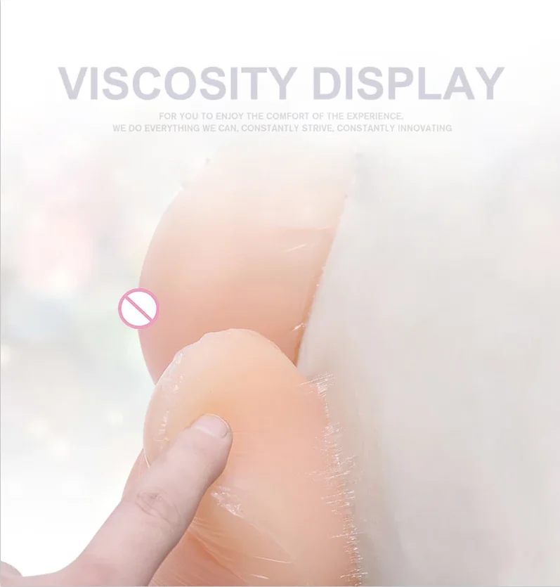 Realistic Silicone Fake Boobs Self-Adhesive Breast Forms for Crossdresser Drag Queen - Realistic False Breast Tits