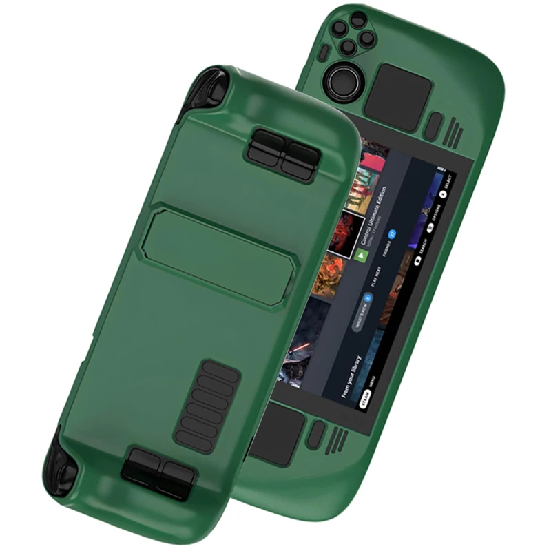 

For Steam Deck LCD (2022) Steam Deck OLED (2023) Case with Kickstand Designed for Steam Deck Cases TPU and PC Protective Sle