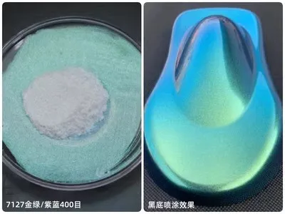 25 جرام قزحي الألوان الأبيض شبح الحرباء الصباغ Colorshift مسحوق صباغة طلاء السيارات-تأثير تحويل متعدد الألوان #6