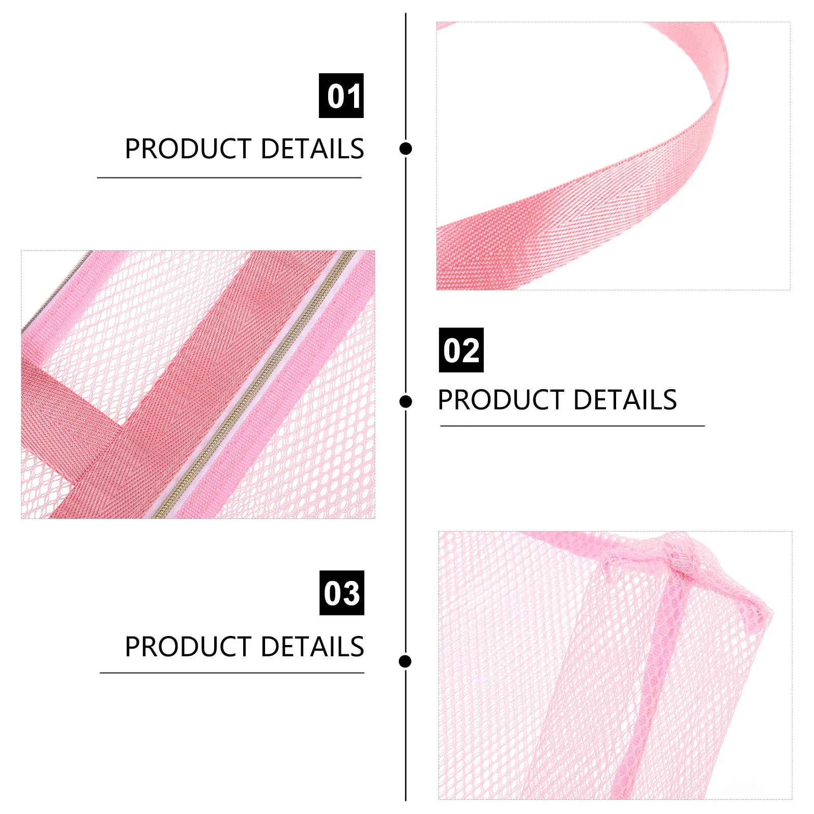 حقيبة أدوات الزينة الشبكية للسفر قابلة للتنفس، حقيبة شاطئ نايلون خفيفة الوزن ومتينة للتخييم والسباحة وصالة الألعاب الرياضية وحقيبة الشاطئ الشبكية #1