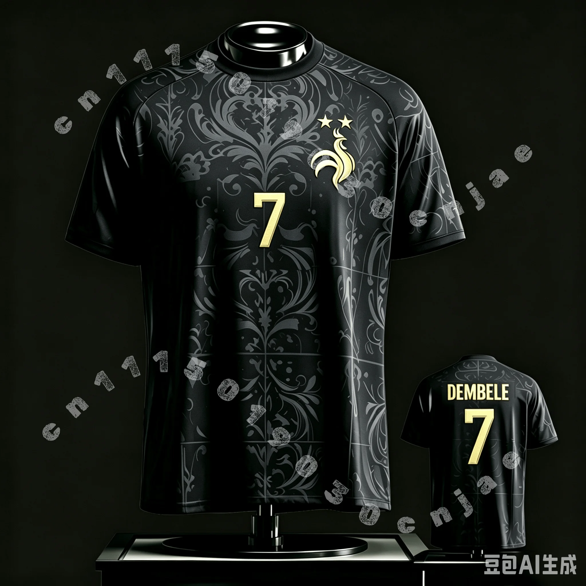 2026 France Fan Edition Jersey_T-Shirt_ Mbappé #10, Dembélé #7 — Kids, Adults, Men, Women, Sports & Casual Tops Sports T-shirt