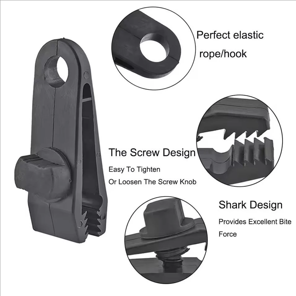 10/20Pcs Outdoo Heavy Duty Tent Clip Tarp Clips Lock Grip Tent Clamps for Tarps Awnings Camping Car Swimming Pool Covers view 3