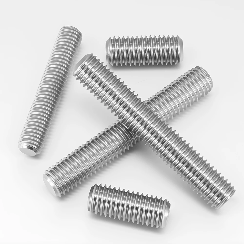 M3 M4 M5-M20 Threaded Rod 304 Stainless Steel Screw Diameter 30-300mm Fully Metric Headless Bolt Thread Stud Rods Screws 1-20pcs