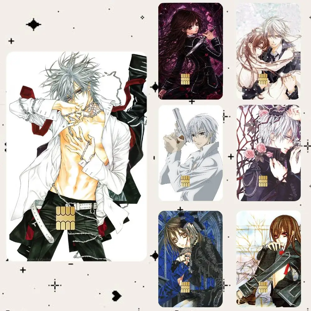 V-Vampire Knight HD Waterproof Card Skins Protective Stickers for Credit Bank Game Cards