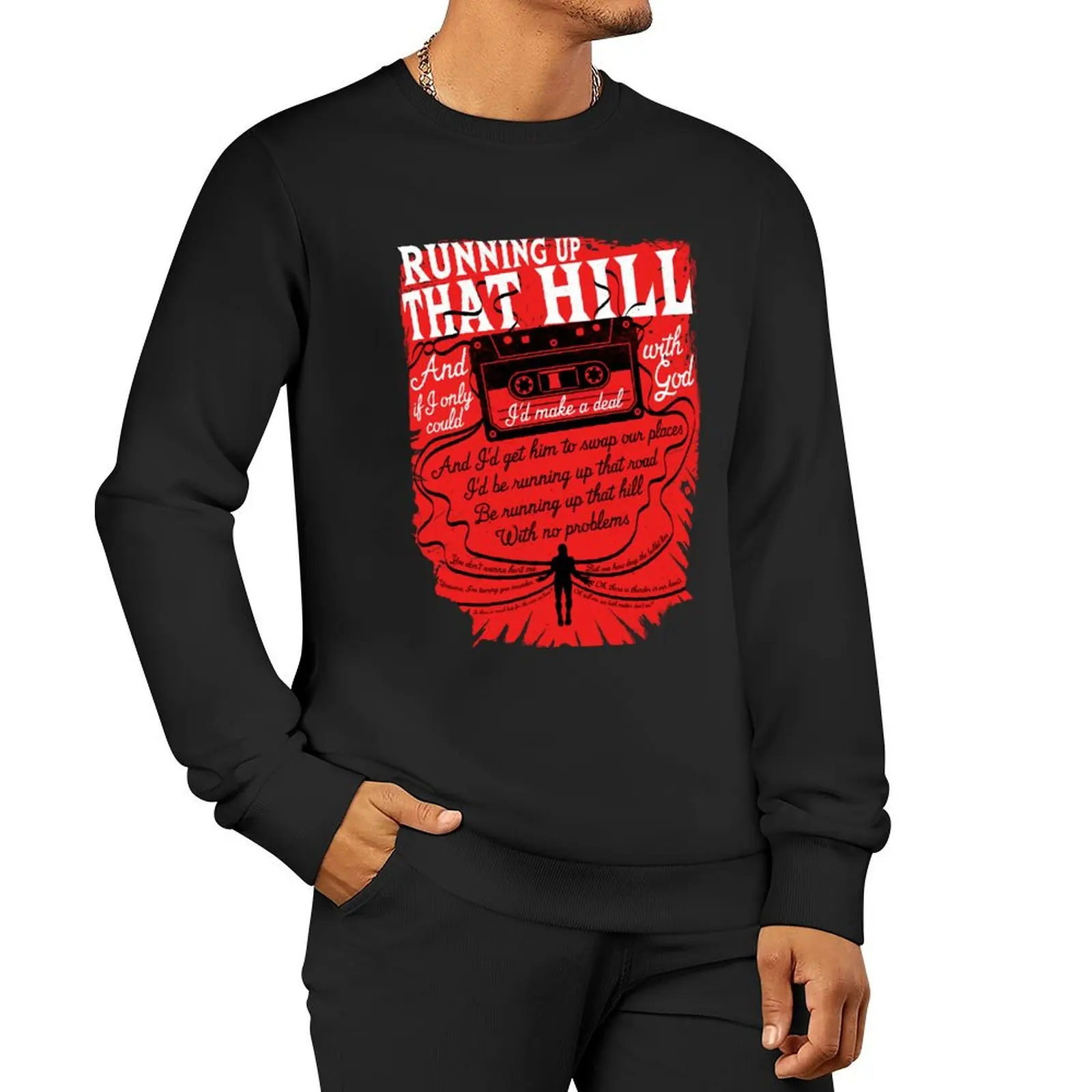 

Running up that hill Sweatshirt men's winter sweater tracksuits hooded sweatshirt