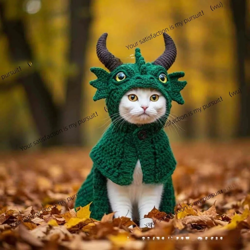 DIY Dragon Cat Hoodie setDIY pet cute chinchilla hoodie set
