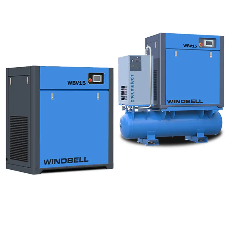 

China Manufacturer Small Silent Air Screw Rotary Industrial Compressors Screw Air Compressor Machine