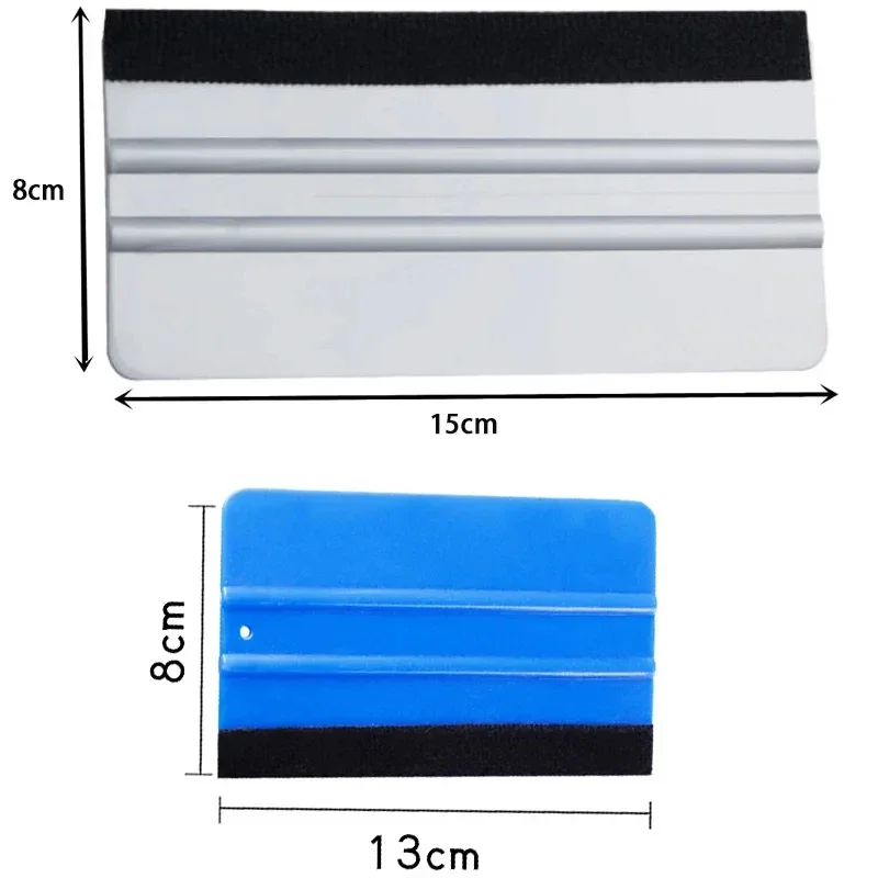 1pcs Car Stickers Film Install Squeegee Vinyl Carbon Fiber Scraper with Felt Squeegee Tool Film Wrapping Car Wrap Tools 10x7cm