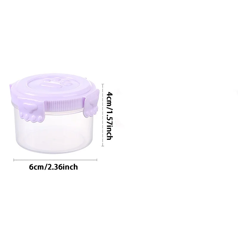 Random Color Food Storage Container Small Plastic Moisture-proof Containers Mini Kitchen Storage Box With Leakproof Lid