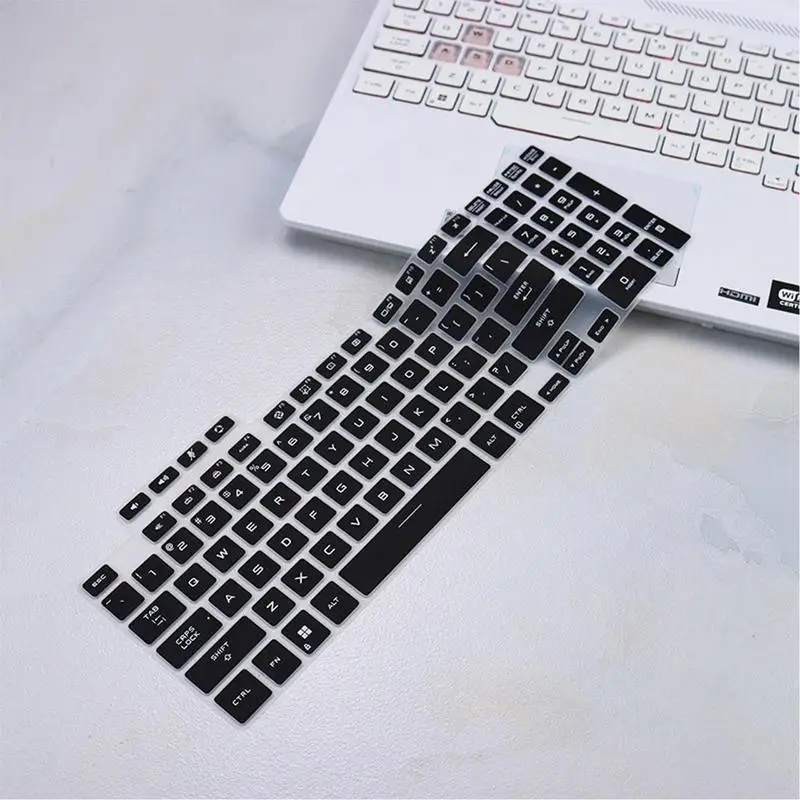 Film de protection pour clavier coloré en Silicone, pour asus TUF A15 15.6 pouces, étui de protection anti-poussière pour ordinateur portable