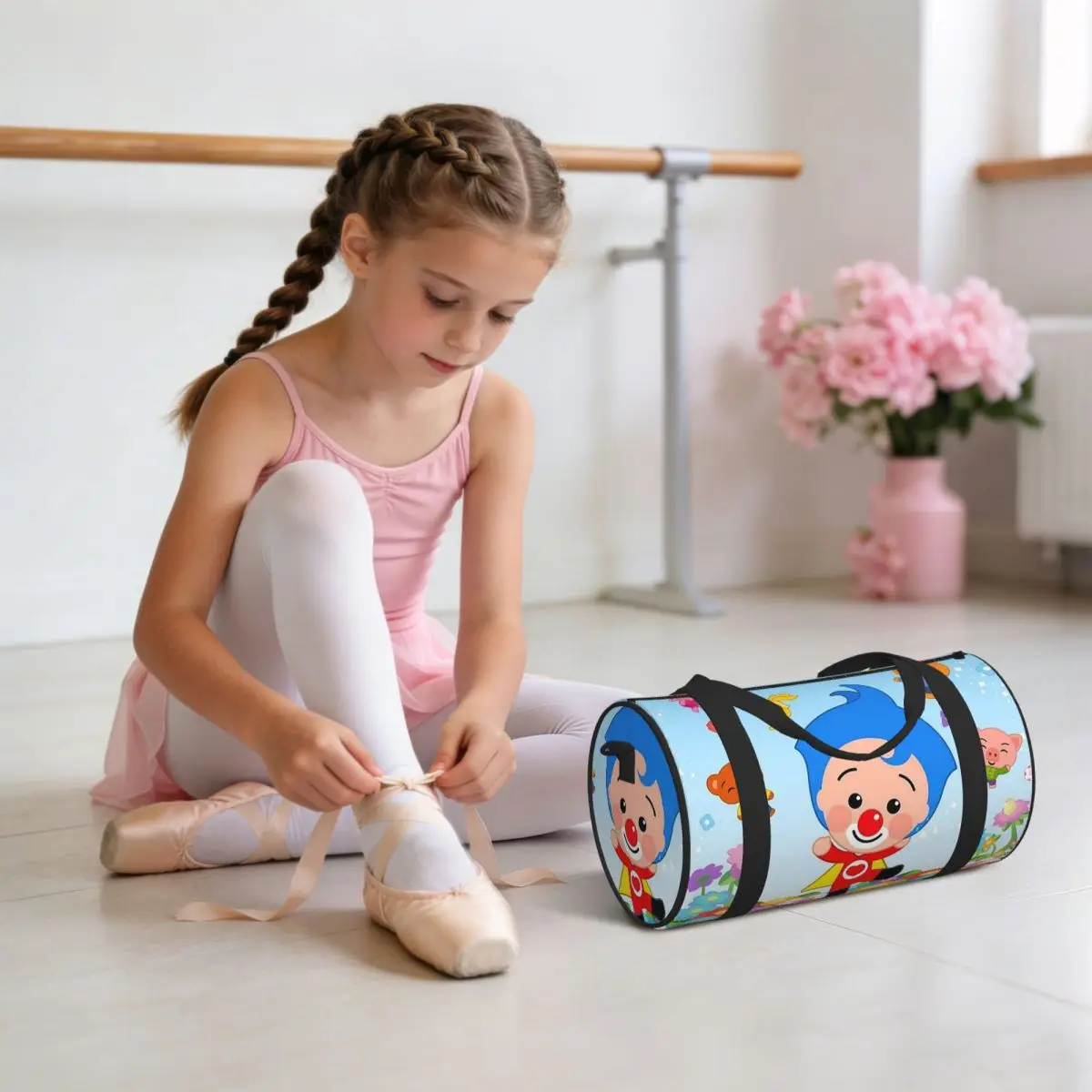 Clown Plims Luggage Bag Multi-Functional Duffle Tote Bag Handbags Gym Bags Fitness Bag for Boys Girls