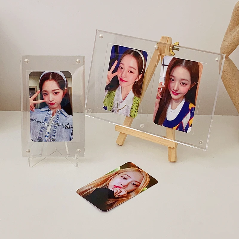 Kpop حامل بطاقة الصور الاكريليك إطار الصورة المعبود ستار بطاقة جمع كتاب Kpop صورة عرض موقف سطح المكتب الديكور جوبير 자 자 #2