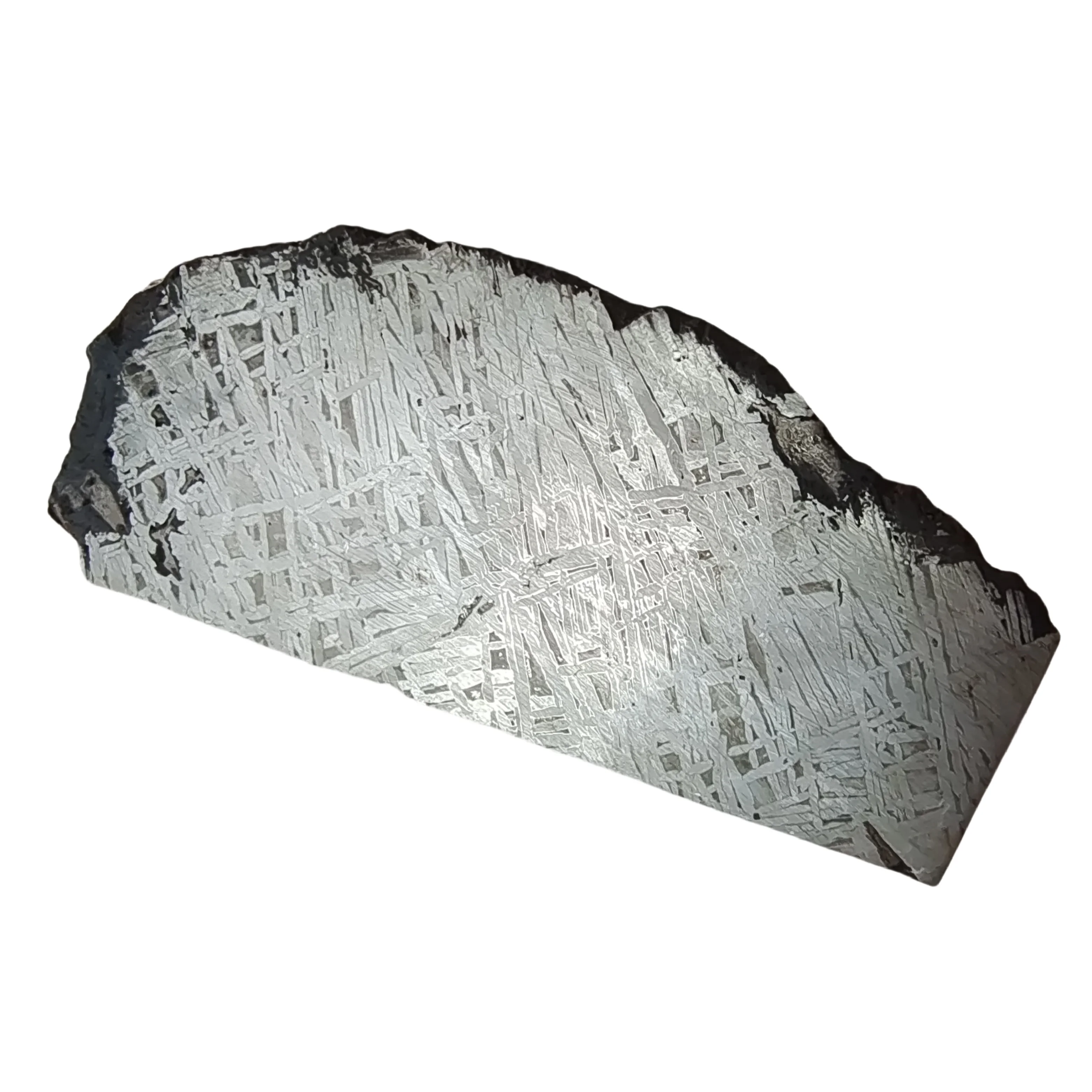 

862.1g Muonionalusta Natural iron meteorite specimen section Iron meteorite materials Meteorite Specimen Collection -QC733