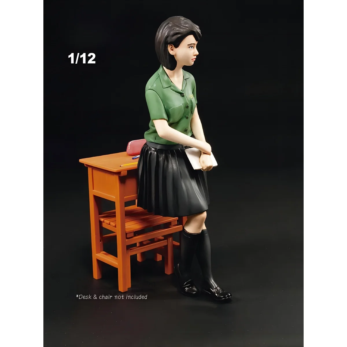 1/12 scale doll resin model kit - female high school student - unassembled and uncolored 464C