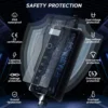 電気自動車用ポータブルev充電器、急速充電ボックス、ウォレットボックス、EUプラグ、コントローラー、タイプ2、IEC62196-2、evse、1 saj1772、16a、3.5kw 3