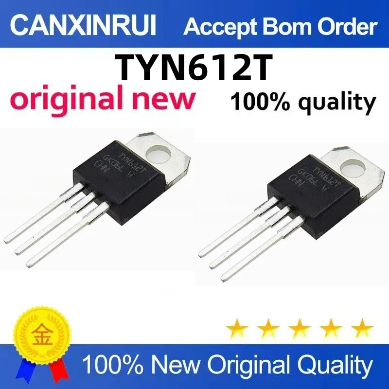 (10-300 piezas) Nuevo en stock TYN612T TO-220 TYN612T, a partir de una pieza, se puede comprar directamente.