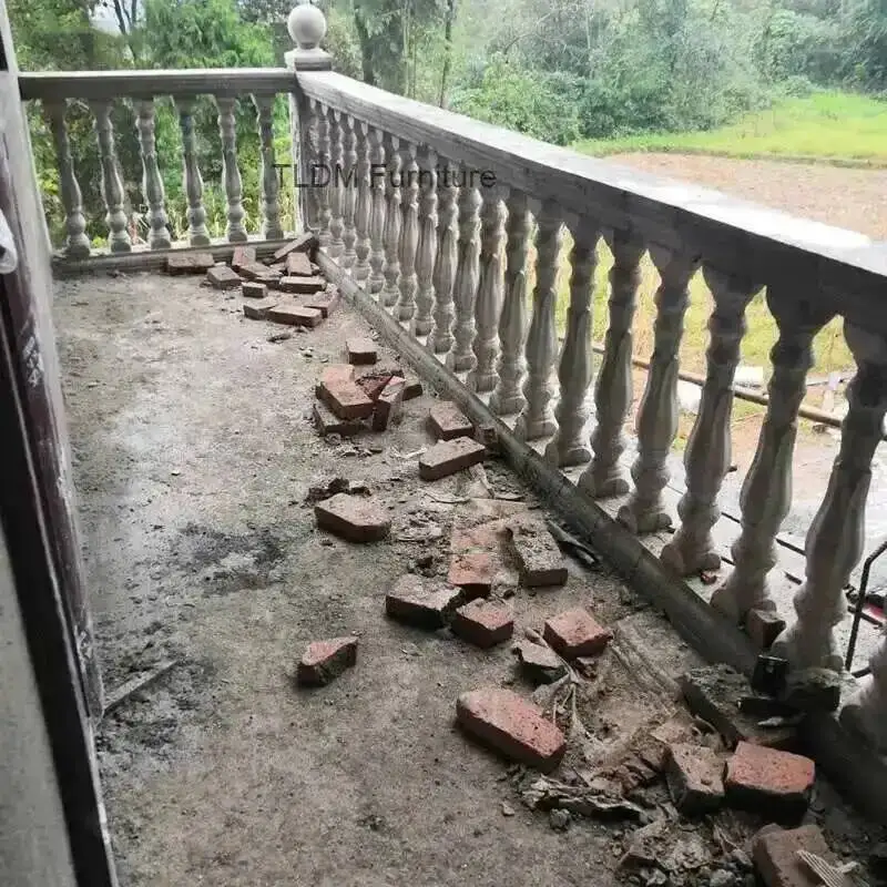 قوالب درابزين العمود الحديث فيلا سياج المنزل الروماني الأوروبي حديقة العمود شرفة الدرابزين درابزين زهرية الاسمنت بناء القالب l