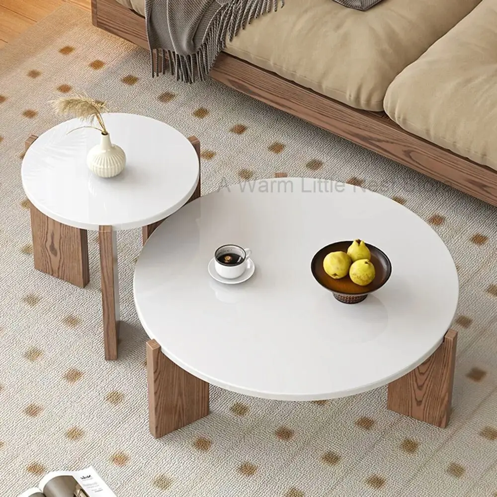 

Ethiopian Outside Coffee Tables Wood Standing Simple Marble Top Coffee Tables Large Light Modern Stolik Kawowy Bedroom Furniture