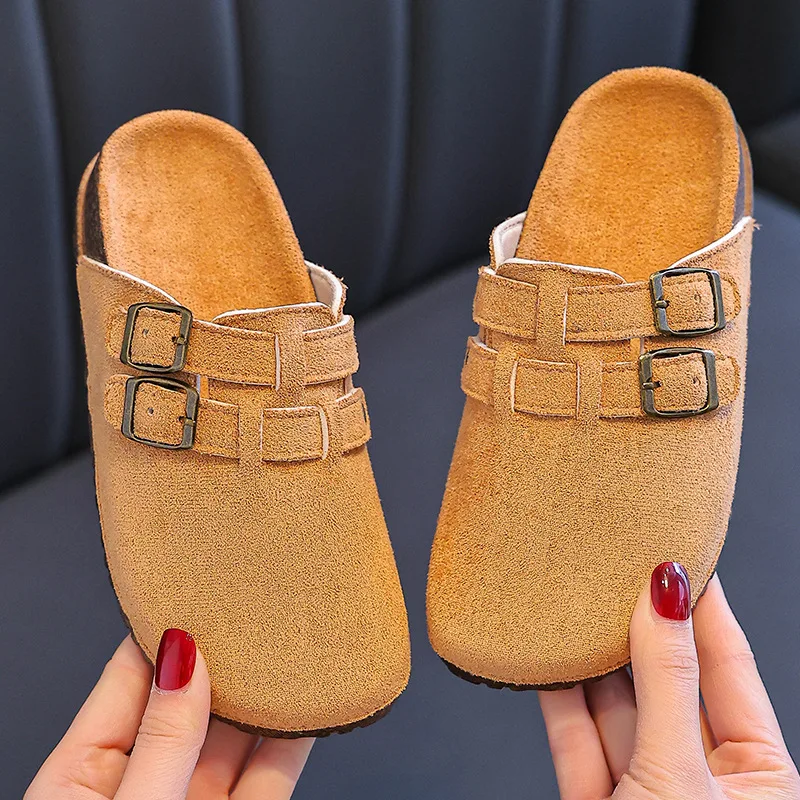 Children's Slippers 2026 Summer Fashion Comfortable Flat Shoes Outdoor Non-slip Boy's Half Slippers Trendy Comfortable Slippers