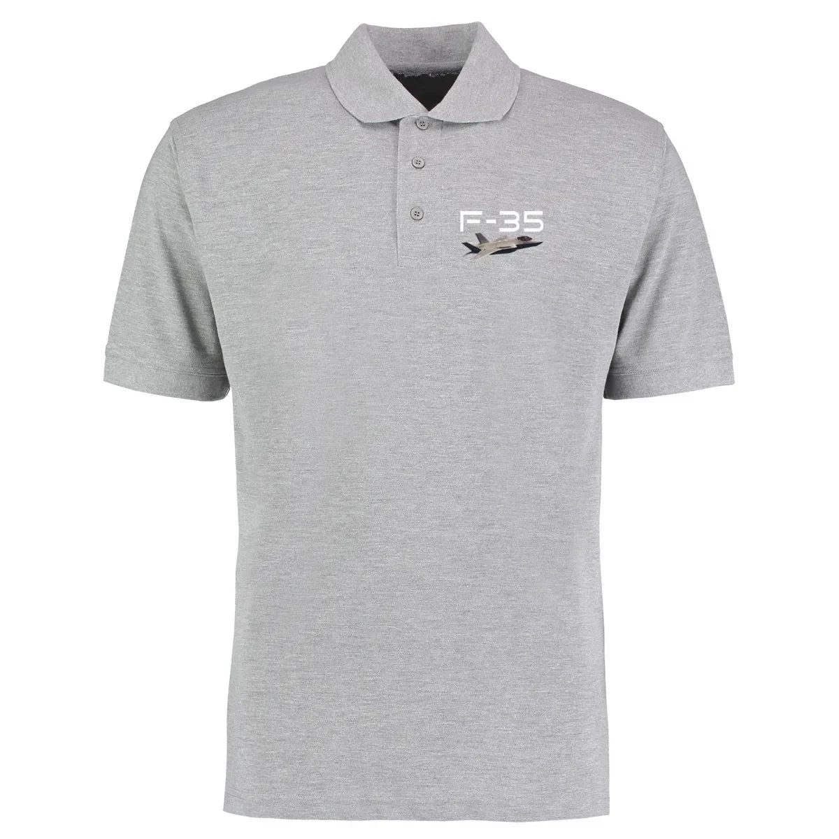 Flight Pilots Aviation Aircraft F35 Men's Casual Cotton Polo Shirts Loose Short Sleeve T-Shirt Tops Tees