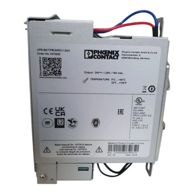 UPS-BAT/VRLA/24DC/1.3AH 2320296  new model UPS-BAT/PB/24DC/1.2AH 1274520 Energy storage 1274520