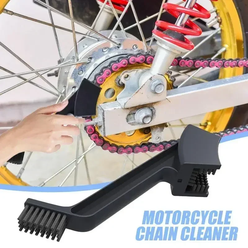 Motorcycle Road Bike Chain Clean Brush Portable Chain Cleaner Bicycle Clean Motorcycle Chain Cleaner Maintenance Tool