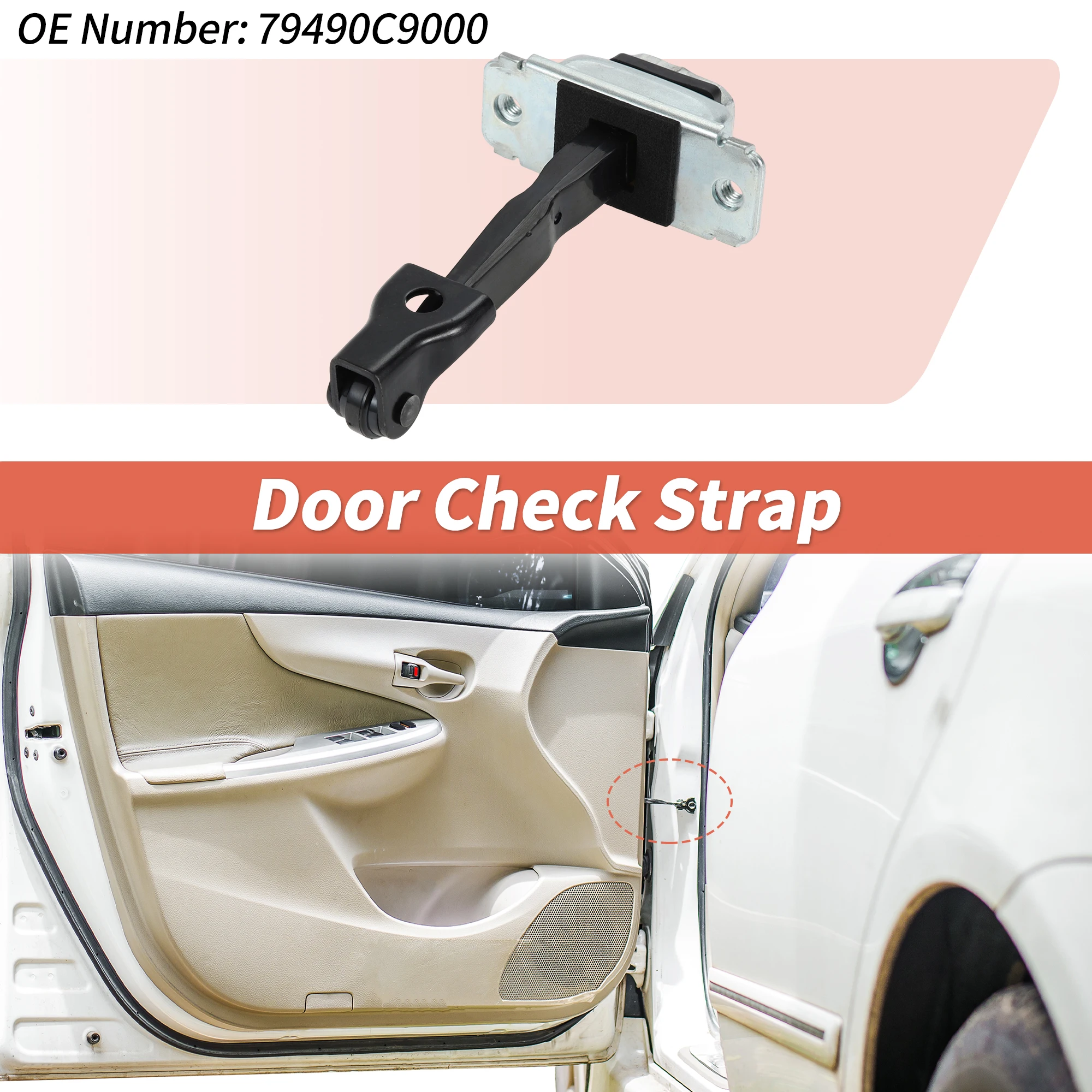 

Ограничитель открывания задней правой двери UXCELL №79490C9000 для Hyundai IX25 2014-2019, 1 шт.