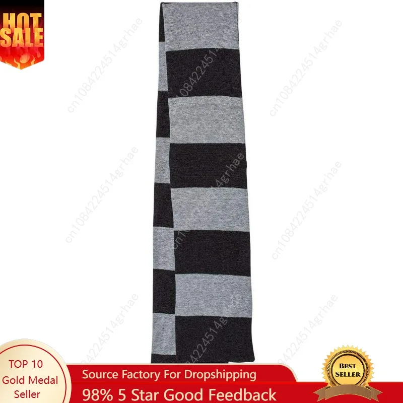 

Sportsman - Rugby-Striped Knit Scarf - SP02 One Size -Heather Black/Heather Grey