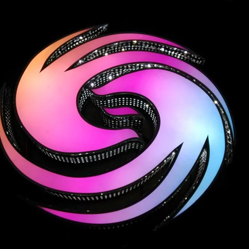 Custom 3D Stainless Steel Advertising Light Diamond Effect Lighted Letter Sign Business Logo LED House Number Outdoor Waterproof