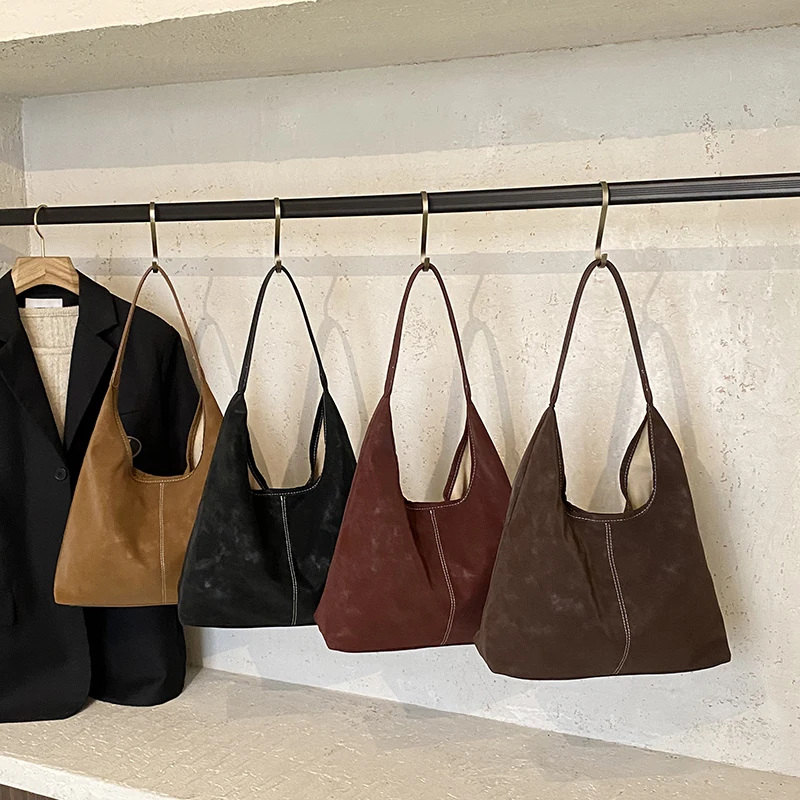 حقيبة يد هوبو من ليفتسايد تريند للنساء حقائب يد ومحافظ جلدية عصرية من البولي يوريثان محفظة كتف نسائية للاستخدام اليومي في الخريف #5