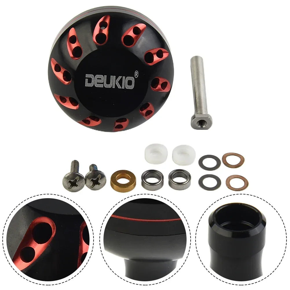 Deukio Fishing Reel Handle Knob 45mm For S/D/A Brands Spinning Rocker Knob For Ishing Reel Modified With All-metal Grip Pellets