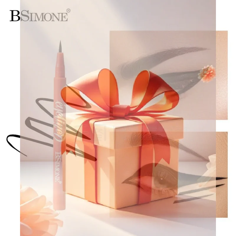 BSIMONE-Bolígrafo delineador de ojos negro resistente al agua, secado rápido, larga duración, mate, suave, fácil de colorear, delineador de ojos líquido, cosméticos de maquillaje