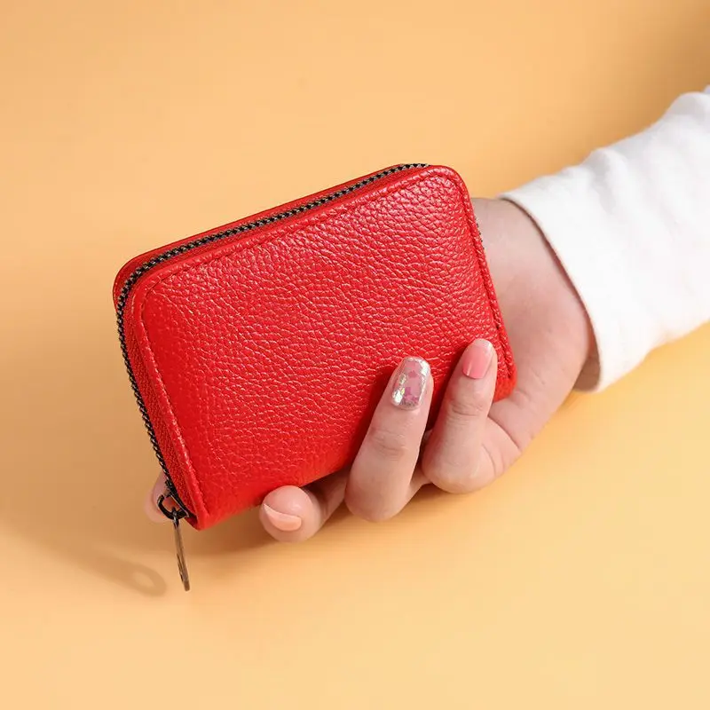 New Arrival Women's Card Holder, Large Capacity Multi-Slot Anti-Magnetic Bank Card Case, Driver's License Wallet with Zipper, Ultra-Thin Coin Purse image 5