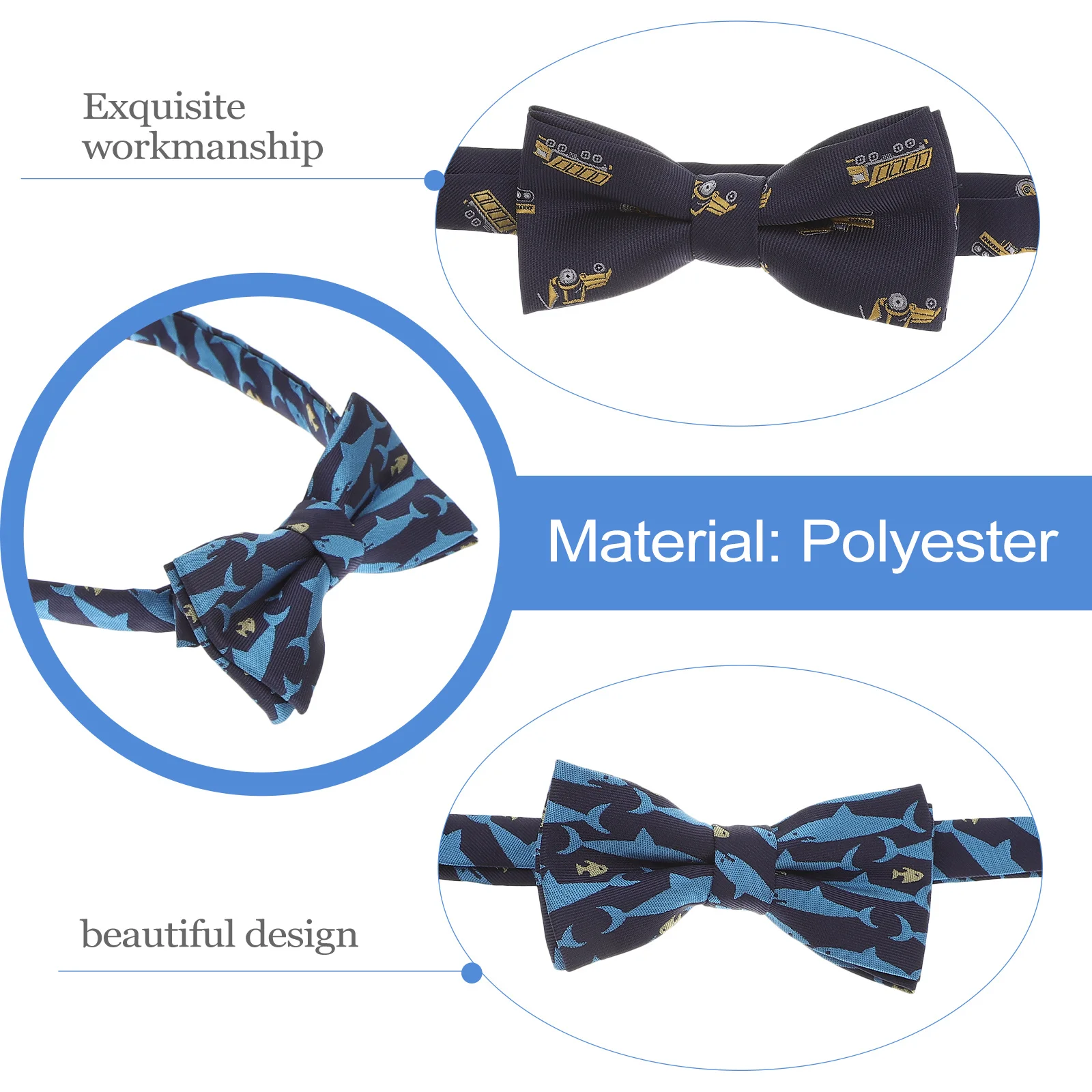 2 قطعة ربطات القوس فيونكة الكرتون للأطفال قابل للتعديل ربطات القوس فيونكة قبل تعادل للبنين ارتداء اليومي الأطراف المهرجانات هدايا أعياد الميلاد البوليستر #2