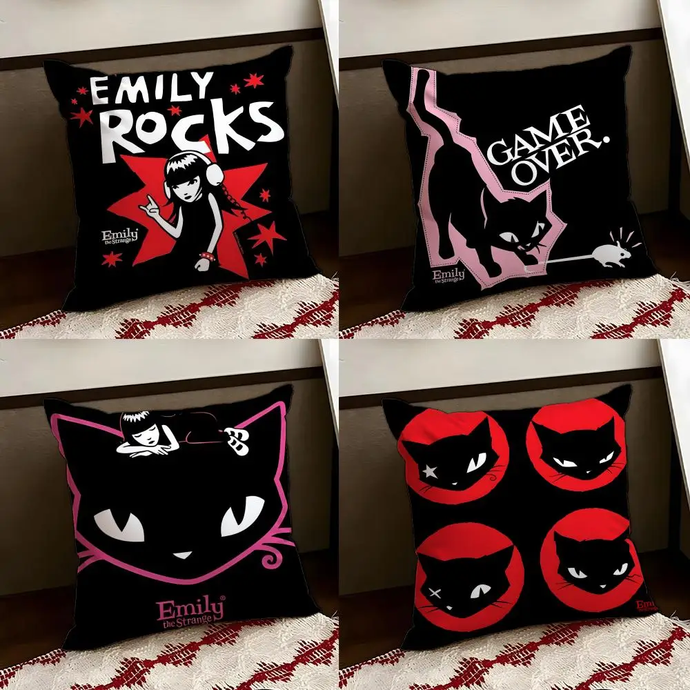 Anime E-Emily the Cool Strang Cushion Cover Reversible Soft 