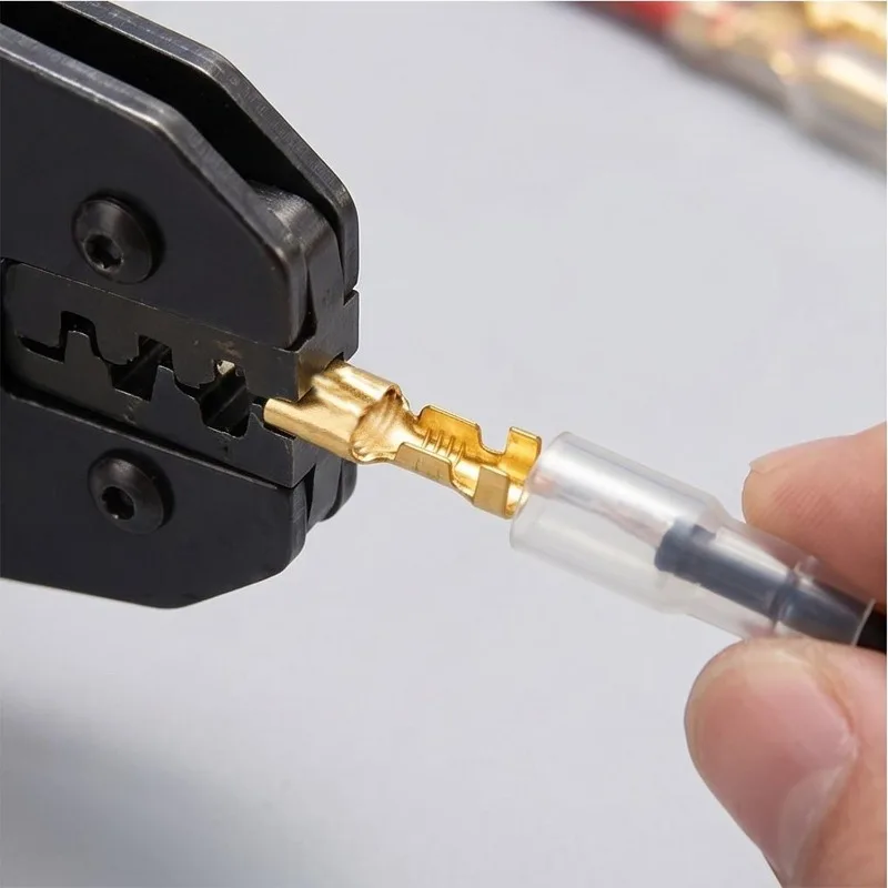 4,0mm Bullet Schnellverbinder Kupfer-Crimpklemmen Männlich-Weiblich Isolierte Hülsen Elektrische Verdrahtungsverbinder Sortiment-Set – Detail 6