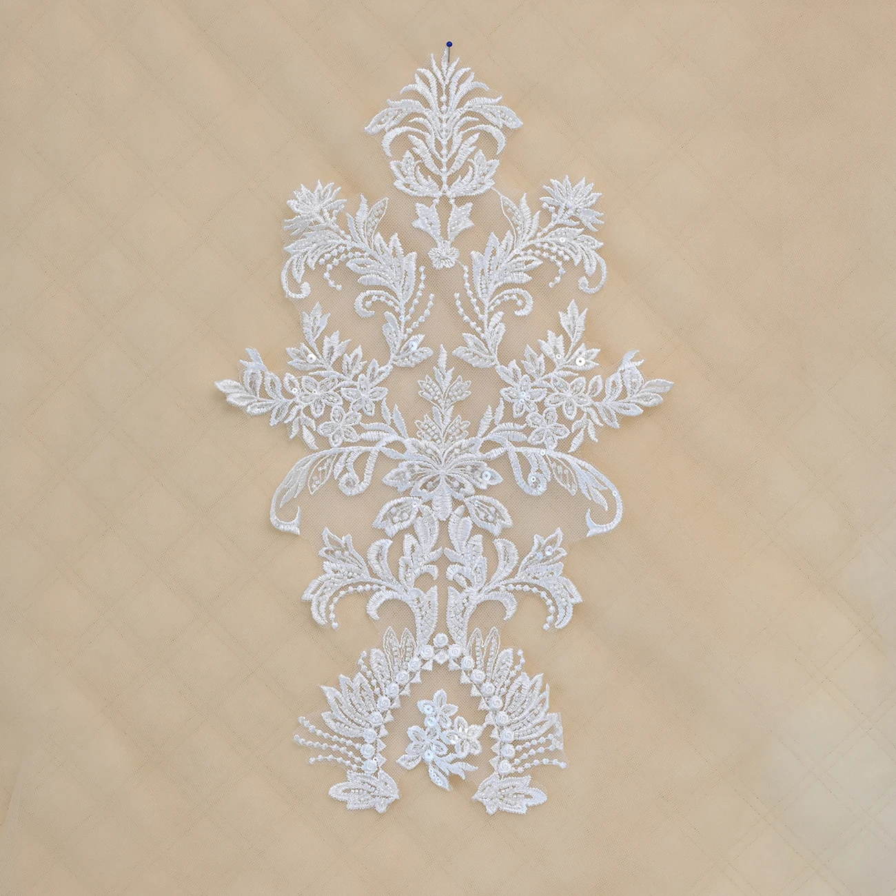

European Sle Beaded Embroidery Sequin New Model Lace Flower Patch Veil Wedding Dr Cosplay Curtain Decorative Fabric Stier