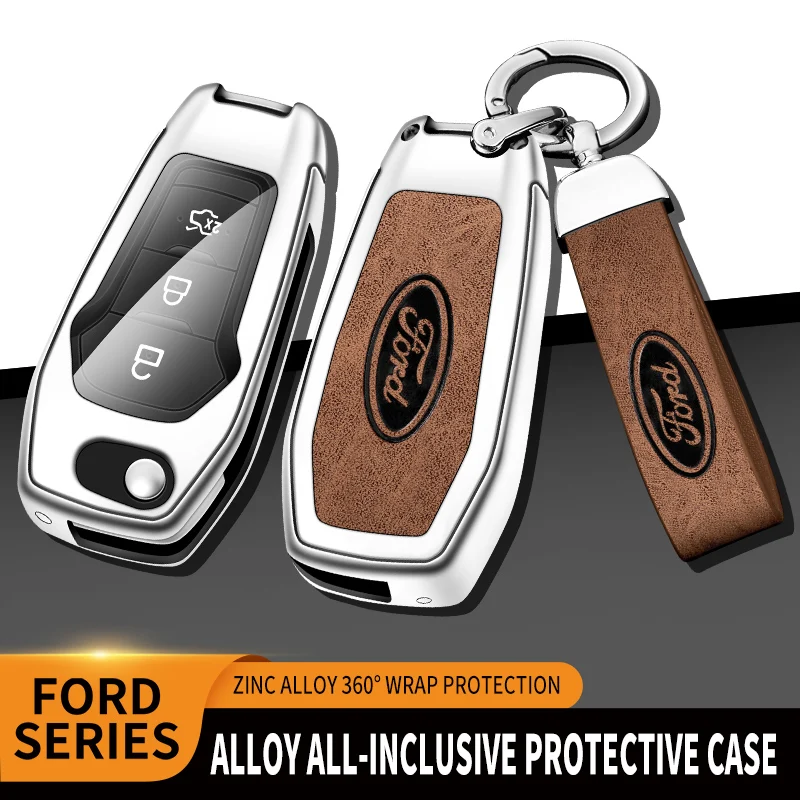 Car Remote Key Case Cover for Ford Figo 2017 Mondeo 5 Ecosport Fiesta Mk8 Everest Ranger Fusion Kuga Escort F150 Accessory