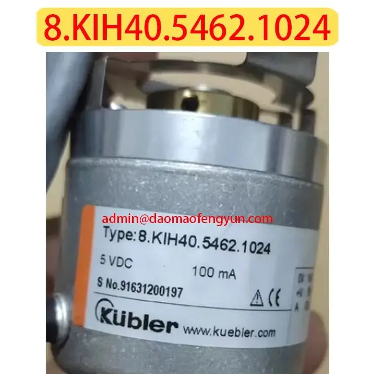 Second hand 8.KIH40.5462.1024 Hollow shaft encoder，6 mm straight bore Fast shipping，Tested ok，In Stock