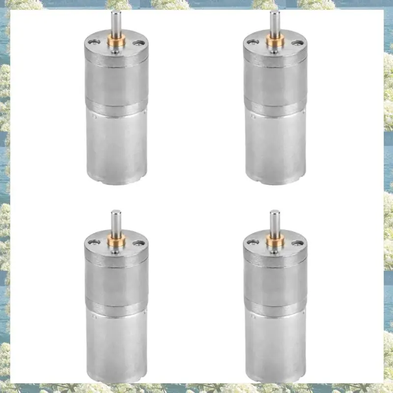 

Best Of 2025-4X 25GA-370 DC 12V Мини-двигатель с редуктором, мотор-редуктор с редуктором скорости для электронного замка (300 об/мин)