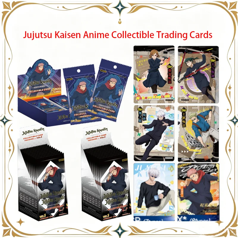 Jujutsu Kaisen Anime Card Overseas English Anime Collectible Trading Cards  Yuji Itadori Satoru Gojo Character Card holiday Gift